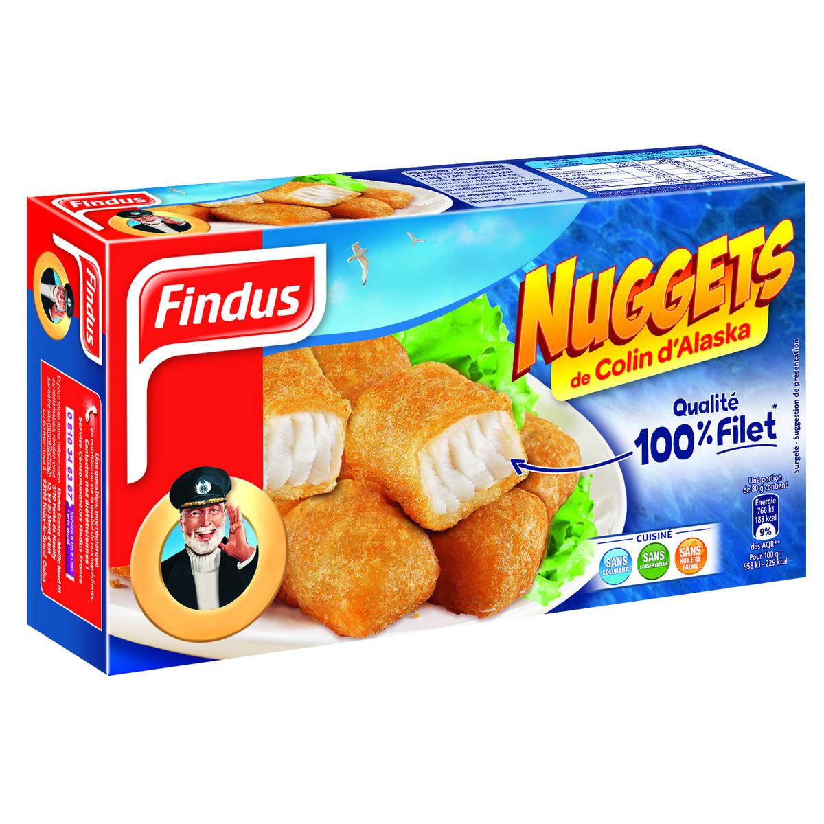 Findus Nuggets de colin d Alaska qualité 100 filet 300g houra fr