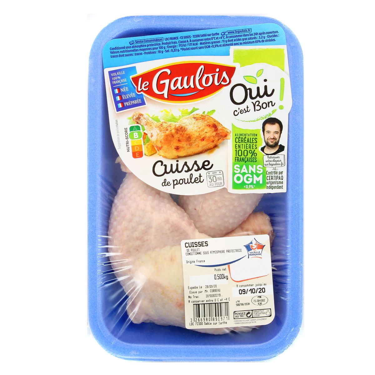 Livraison Domicile Le Gaulois Cuisse De Poulet X G