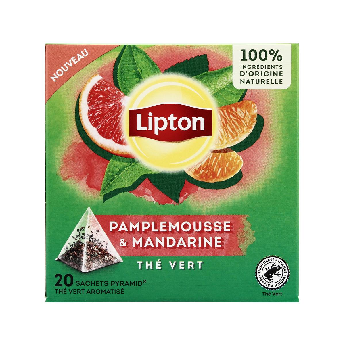 Achat Vente Lipton Th Vert Pamplemousse Et Mandarine Sachets