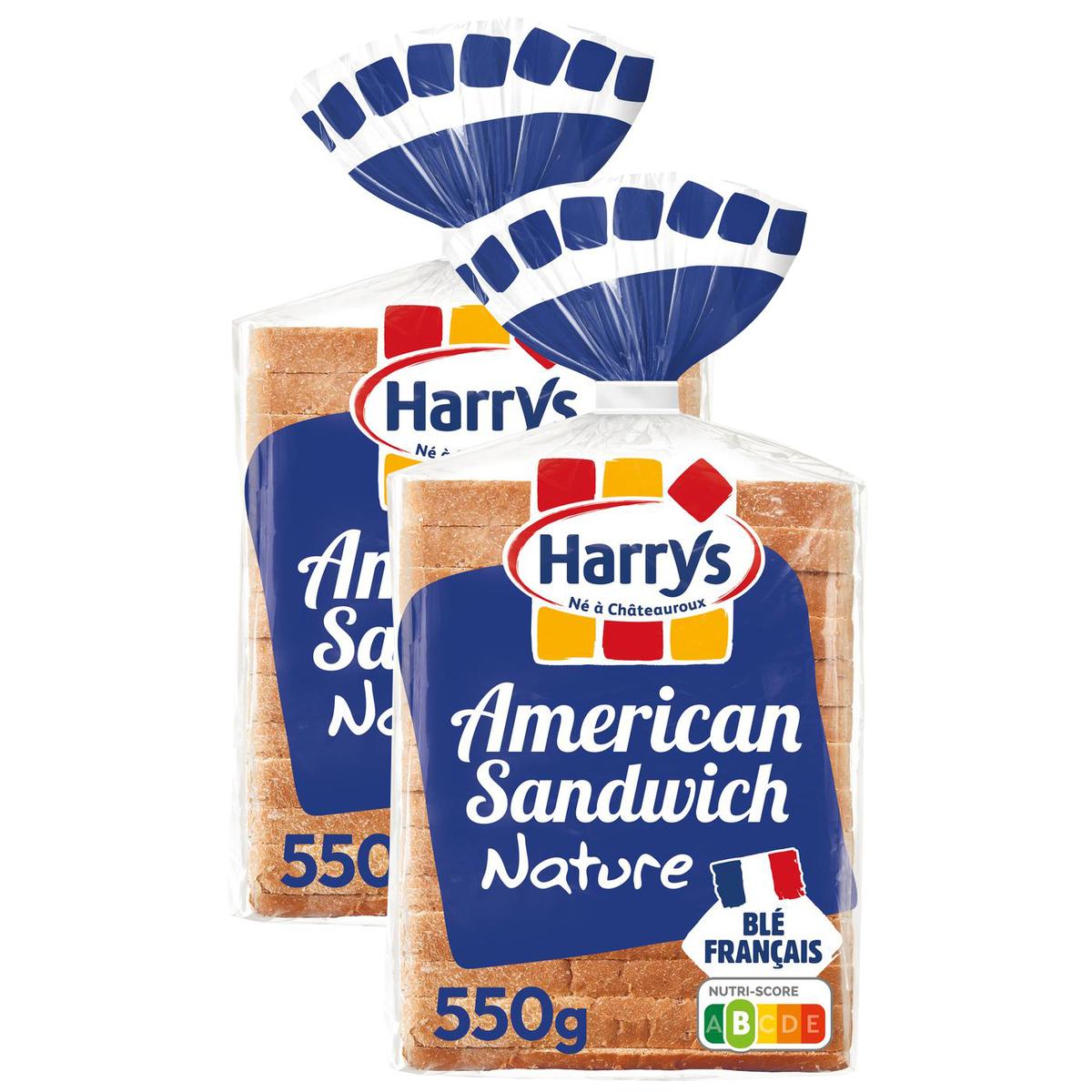 Achat Harrys American Sandwich Pain De Mie Nature Sans Additifs 550g