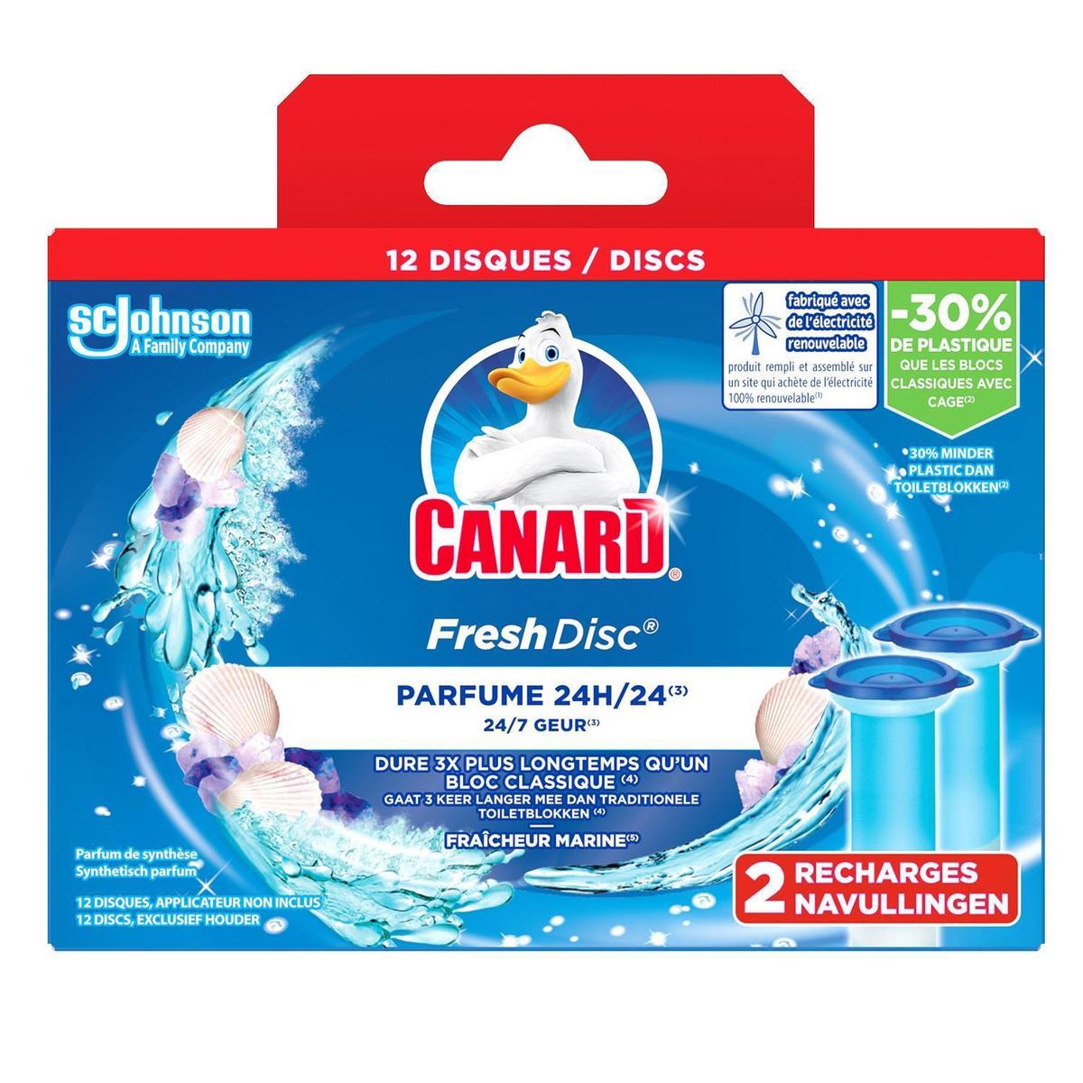 Canard Fresh Fresh Disc Recharge disque nettoyant WC fraîcheur marine