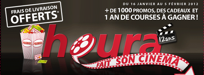 Du 16 janvier au 5 février 2012 + de 1000 promos, des cadeaux et 1 an de courses à gagner !