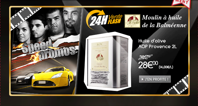 Vente Flash sur Moulin à huile de la Balméenne, huile d'olive AOP Provence 2L à 28€