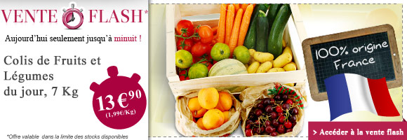 VENTE FLASH Colis Fruits & L�gumes 7 Kg