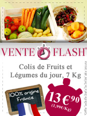 VENTE FLASH Colis Fruits et L�gumes de 7 Kg