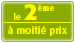 Le deuxi�me � moiti� prix, soit 2,34 euro