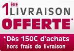 Livraison offerte pour une commande de 150&euro; (hors frais de livraison)