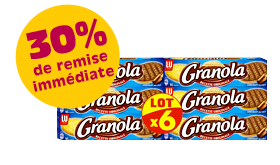 Granola Biscuit chocolat au lait
