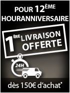 Frais de livraison offert pour une premiere commande de 150&euro;