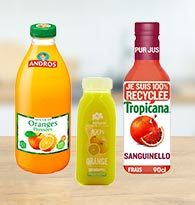 Les jus de fruits frais	