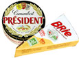Camembert, Coulommiers, Brie