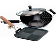 Grills, woks