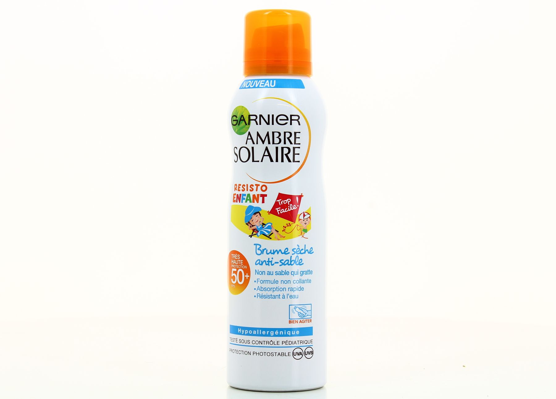Crème Solaire Garnier Ambre Solaire Resisto Enfant IP50+ 200ml - UVA 5 étoiles, Neuf