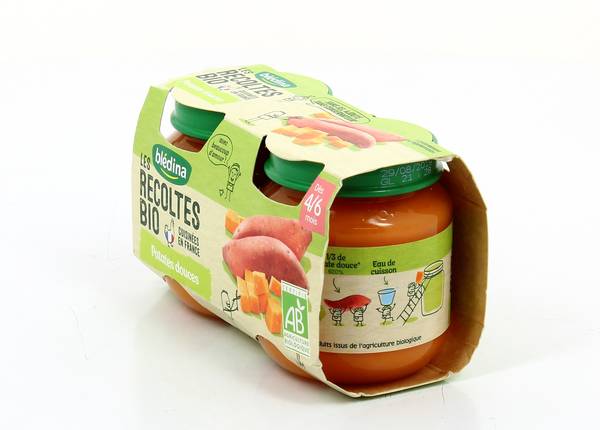 Blédina Les Récoltes Bio - 12 Pots Bébé Panais Potimarron Dinde 200g - Dès 8 Mois