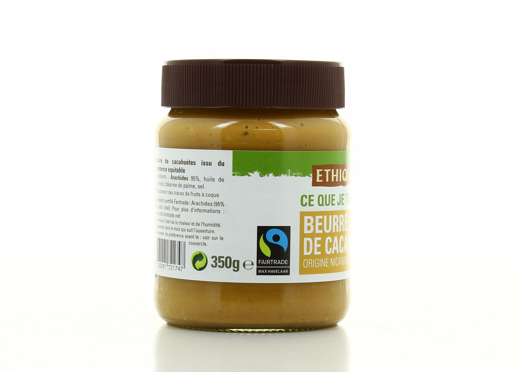 Achat Ethiquable - Commerce Equitable Beurre de cacahute du Nicaragua