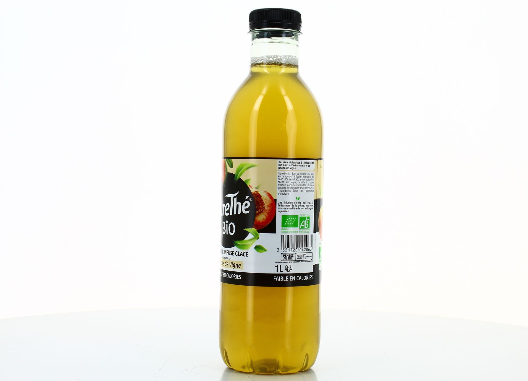 Livraison  domicile PureTh Infusion de th vert et pche BIO, 1L