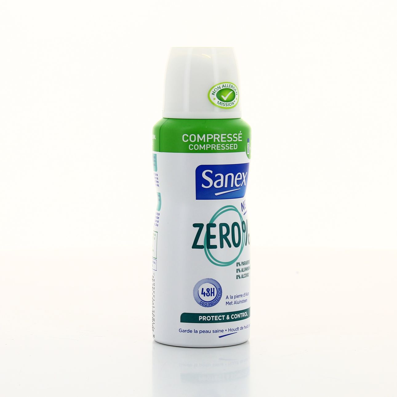 Sanex Deodorant Compressé 0% Sensitive 3x100 Ml - Ohne Aluminium, Alkohol & Parabene, Für Empfindliche Haut