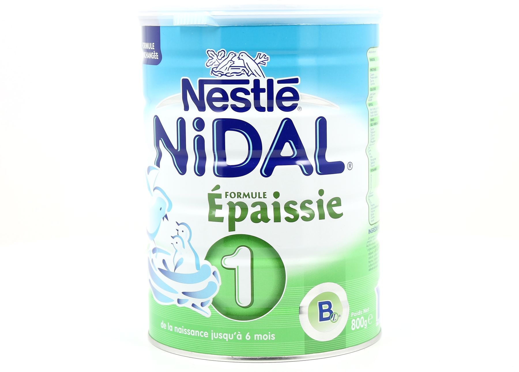 Nestlé Nidalgest 2 Lait Bébé 2ème Âge Épaissi 6-12 Mois - Boîte 800g