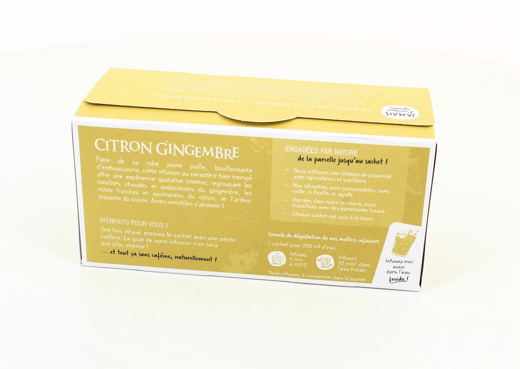 Achat / Vente Les 2 Marmottes Infusion Citron Gingembre, 30 sachets
