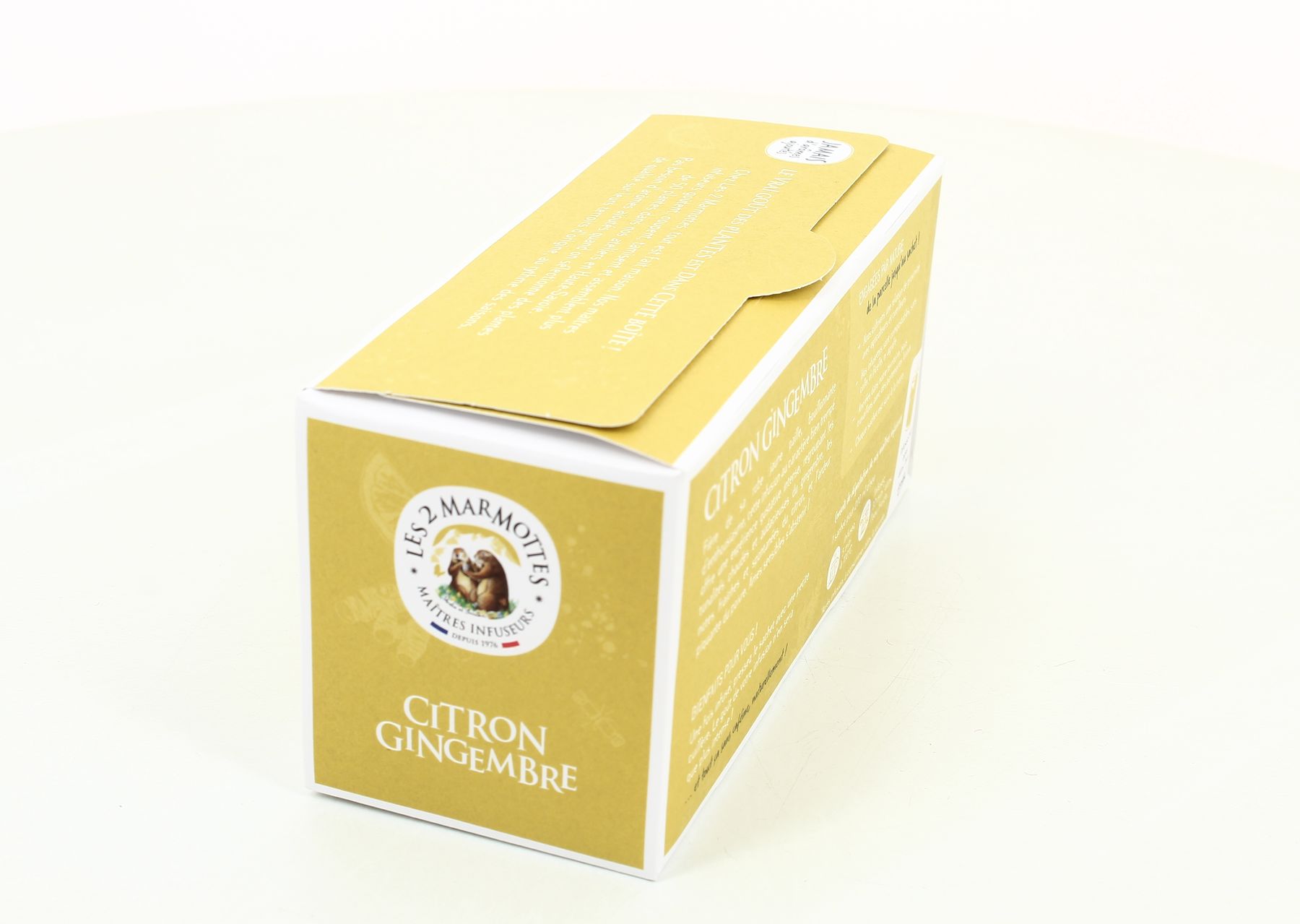 Achat / Vente Les 2 Marmottes Infusion Citron Gingembre, 30 sachets