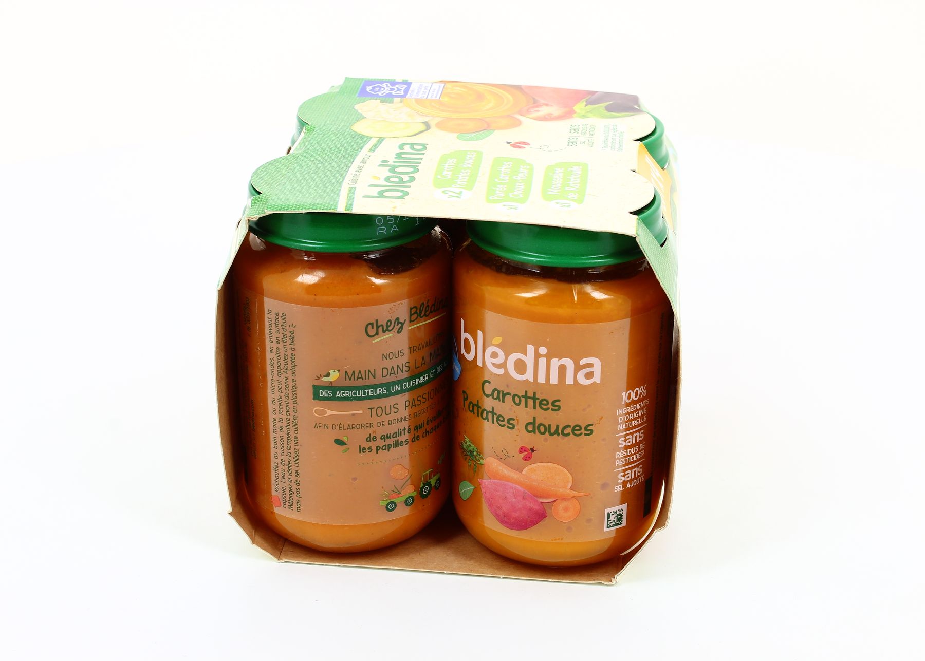 Purée Bébé Purée Carottes Choux-fleurs Blédina - 12 Pots De 200g - Dès 6 Mois - 70% Ingrédients Français Alimentation Infantile 6 Mois
