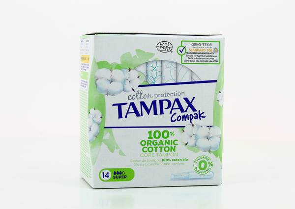 Tampons Tampax Compak Super+ – 18 Unités – Protection Anti-fuites – Discrétion – Neuf