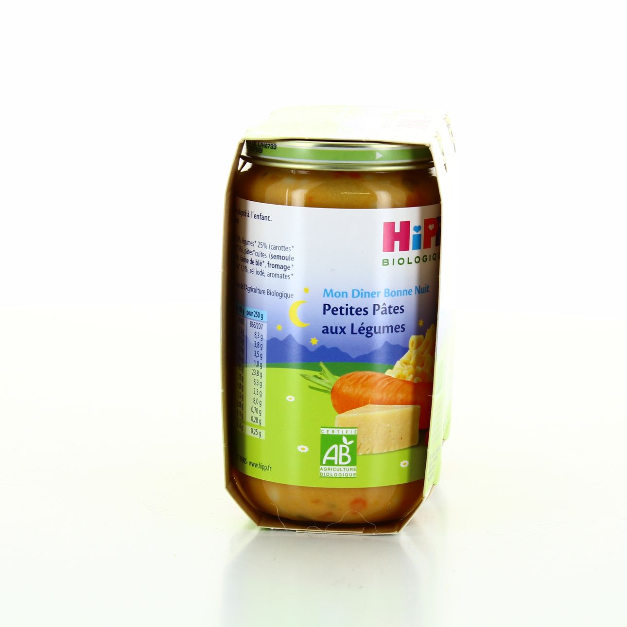 Petit Pot HiPP Pennes Tomates Courgettes – Dès 6 Mois – 2x190 G – Sans Sel Ajouté, Bio – Repas Du Soir Bébé