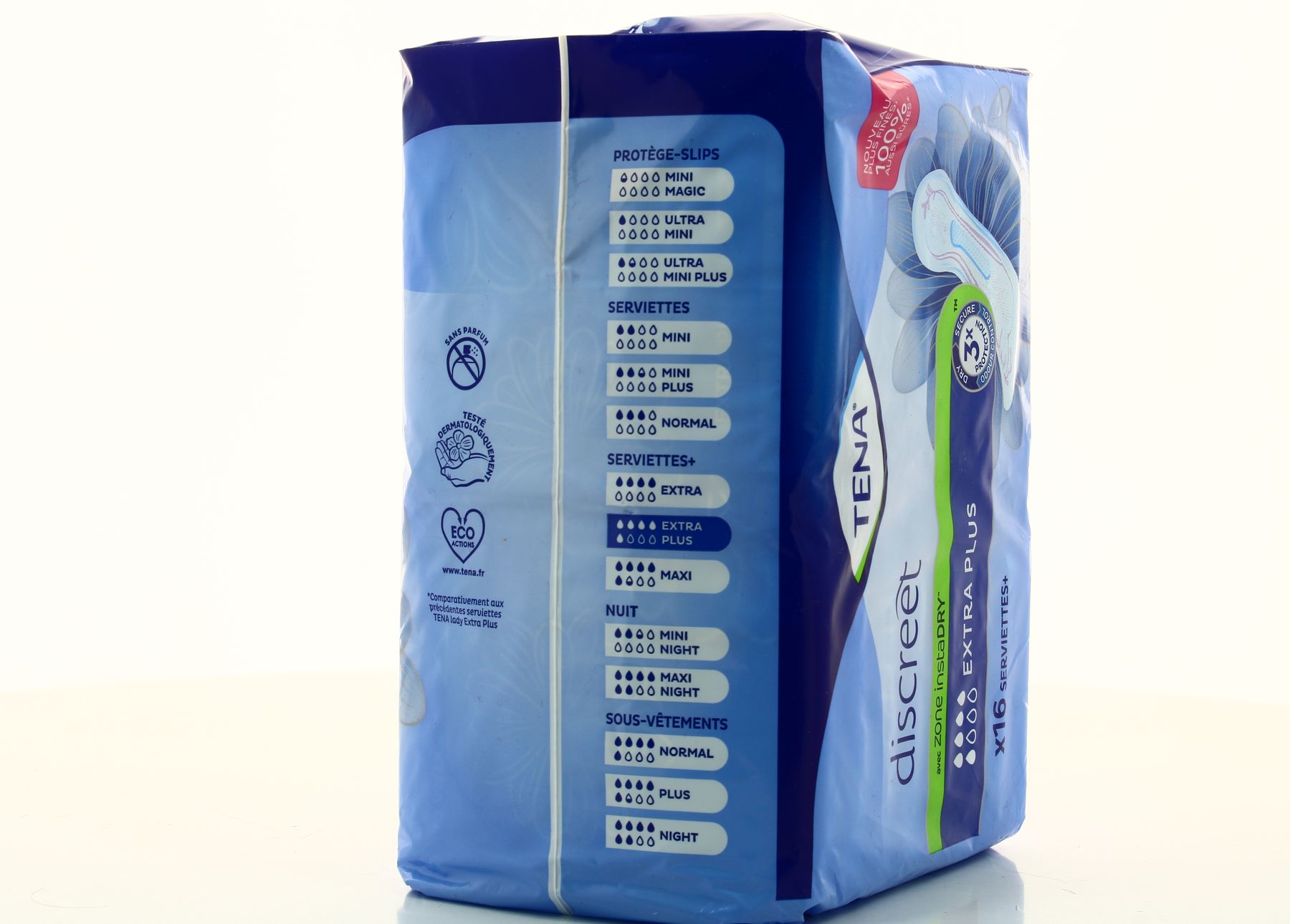 Serviettes Hygiéniques TENA Discreet Extra Plus - Lot De 16 Ou 20 - NEUVES - Pour Fuites Légères à Modérées