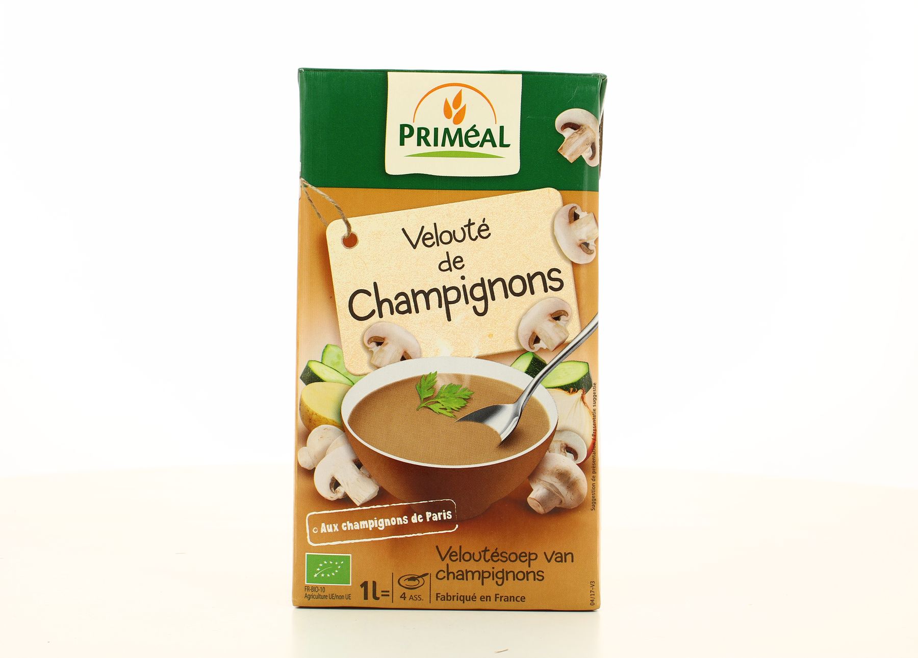 Livraison à domicile Priméal Velouté de champignons bio, 1L