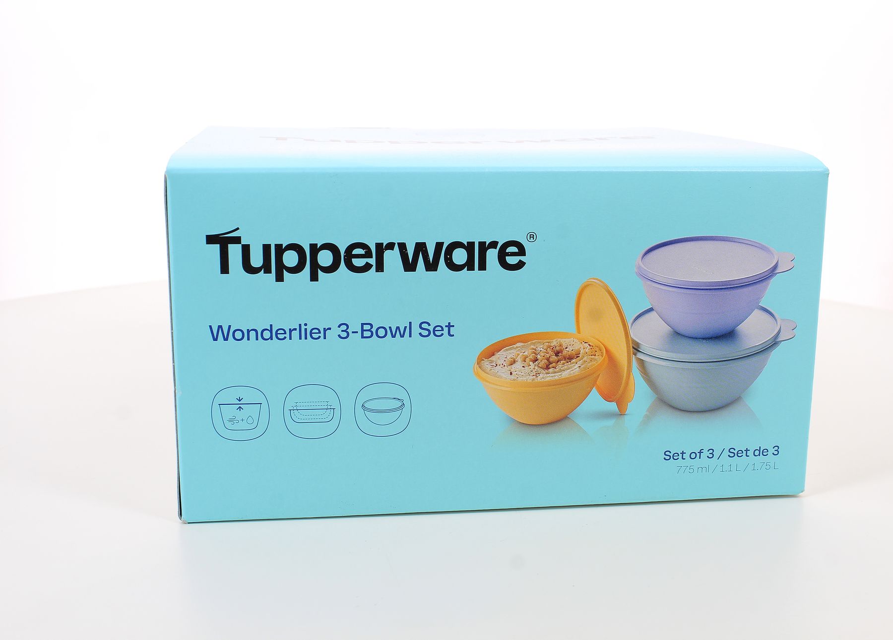 Bol Transparent Tupperware 500ml Et 800ml – Neuf Sous Blister D'origine