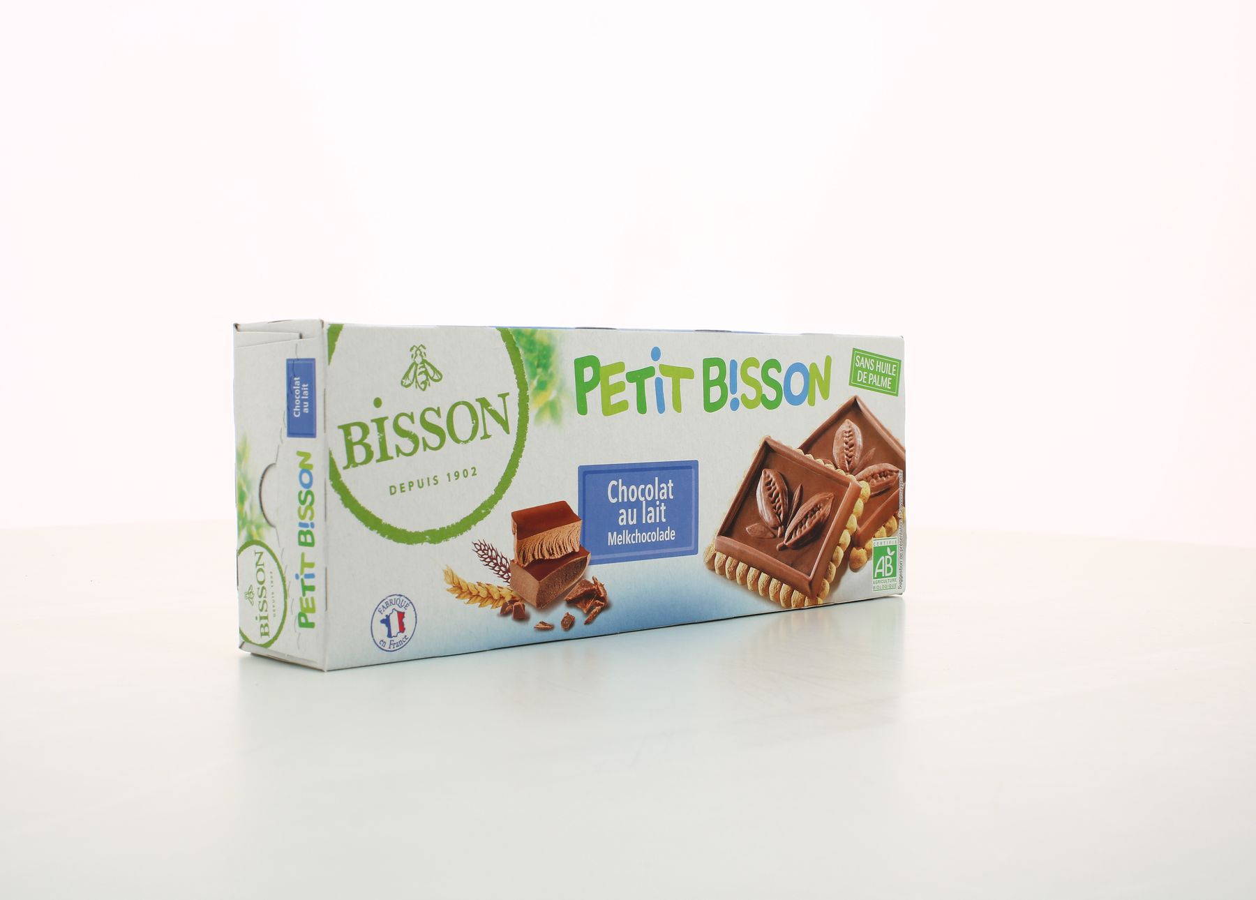 Livraison à domicile Bisson Petit bisson chocolat lait bio, 150g