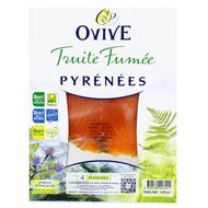 Ovive Truite Fumée des Pyrénéées, 4 tranches - 120g