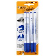 Bic 4 Feutres effaçables à sec Velleda bleu, 4  feutres