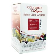 Vin De Pays Du Gard Rouge IGP Colombes des vignes 13°, Bag in box 5L