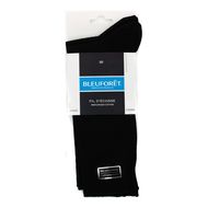 Bleuforêt 2 paires de mi chaussettes fil d'écosse Noires, Taille 43/46