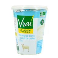 Vrai Fromage blanc au lait de brebis, Bio, 400g
