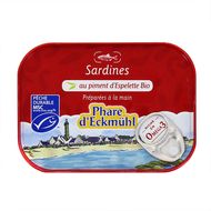 Phare d'Eckmül Sardines au Piment d'Espelette Bio 135 g