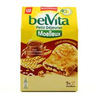 Belvita Biscuits petit déjeuner moelleux goût choco-noisettes, 250g