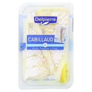 Delpierre Filets de Cabillaud sauvage MSC, Barquette de 200g