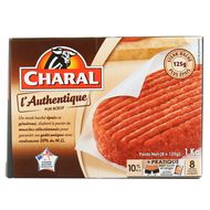 Charal Steaks hachés pur boeuf 10%mg, 8x125g