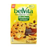 Belvita Biscuit petit déjeuner moelleux chocolat x5, 250g