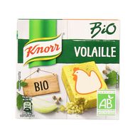 Knorr Bouillon Cube Volaille bio - 10 Cubes, 6x10g