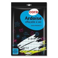 Cora Ardoise blanche + accessoires, Dimensions  19 x 26 cm