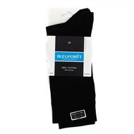 Bleuforêt 2 paires de mi chaussettes noires, Taille 39/42