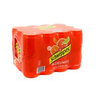 Schweppes Soda saveur Agrumes, 12x33cl
