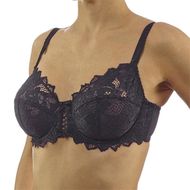 Sans Complexe Soutien Gorge Taille 110D en dentelle Noir avec armature Arum Star, 1  pièce
