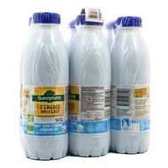 Bonneterre Lait bio 1/2 écrémé UHT, 6x50cl