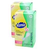 Vania Protège-slips Normal kotydia confort + à l'aloe vera, Lot de 2x28  pièces