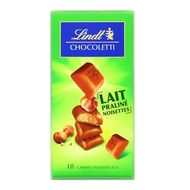 Lindt Chocoletti lait praliné noisettes, 100g