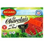 Bigard Steaks hachés Charolais 100% pur boeuf, 10x100g